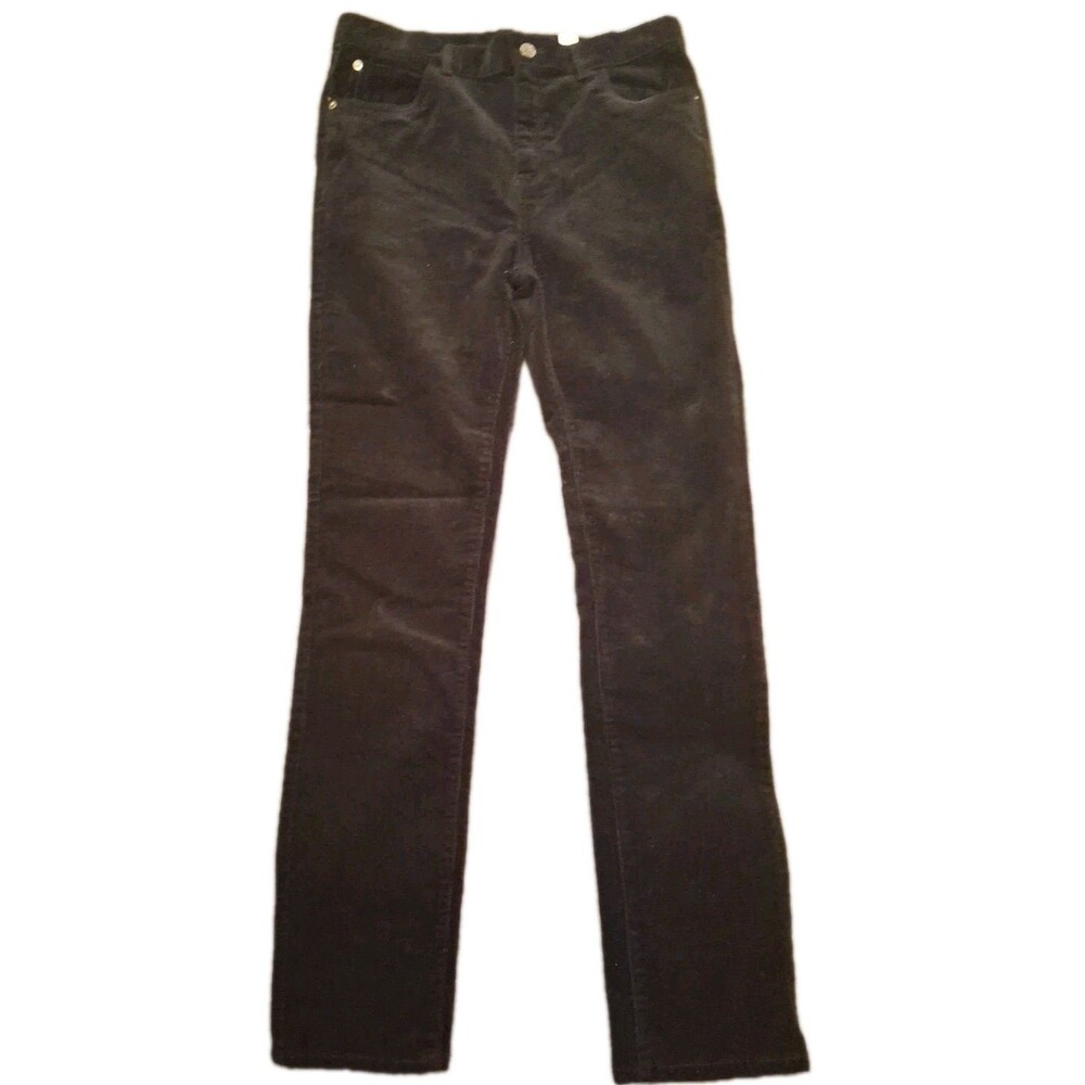 The Children's Place Black Corduroy Pants Size 16 Stretch Fabric